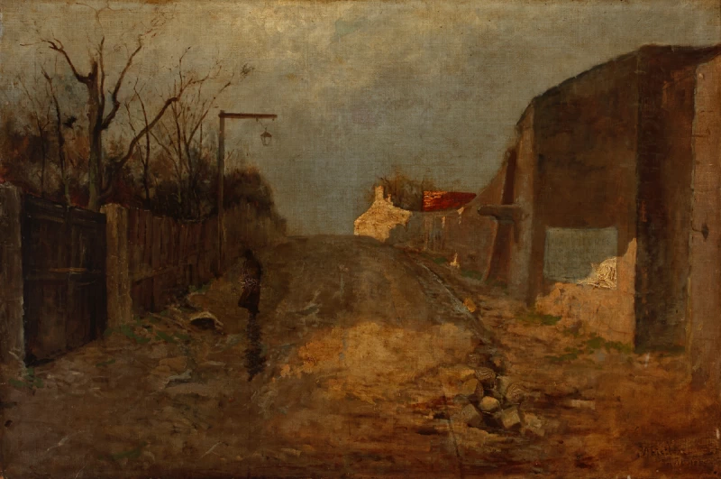 Ames McNeill Whistler - Rue des Buttes Montmartre, Museo d'arte di Worcester